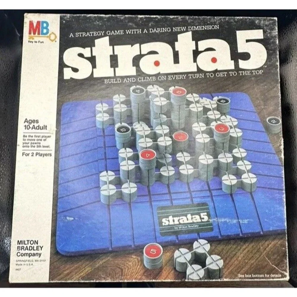 Strata 5 Five 1984 COMPLETE Milton Bradley BOARD GAME Instructions included vtg